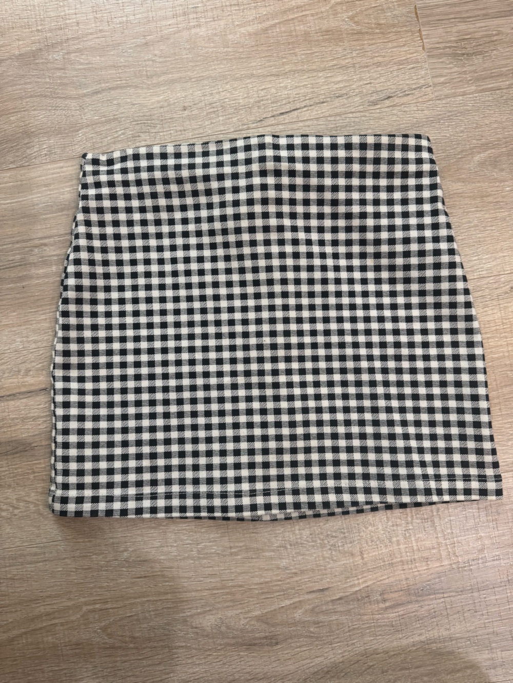 Forever 21 Black and White Gingham Mini Skirt